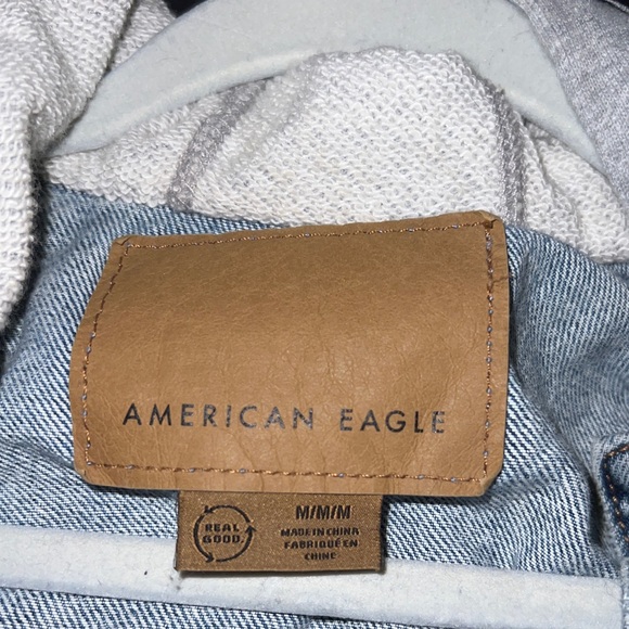 American Eagle Jean Denim Cropped Jacket - Picture 3 of 3